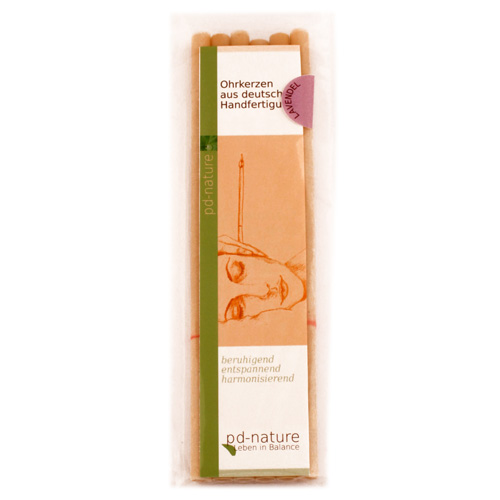 Ayurveda / Wellness / Ohrkerzen / Ohrkerze-Lavendel, Inhalt 6 Stück, Länge ca 22 cm